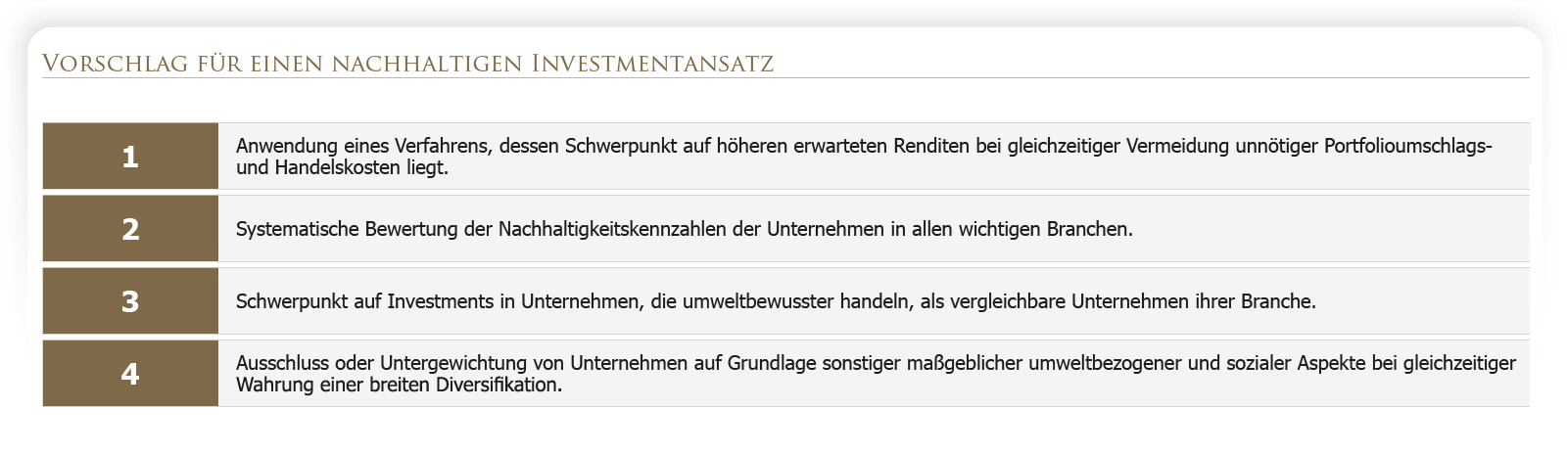 Wenn sich die Preise verändern, ändern sich auch die erwarteten Renditen