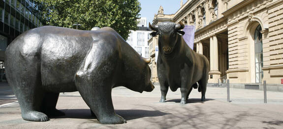 Bulle und Bär Börse Frankfurt