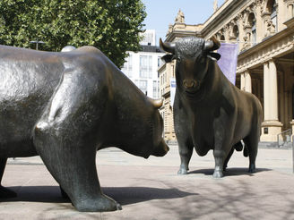 Bulle und Bär Börse Frankfurt