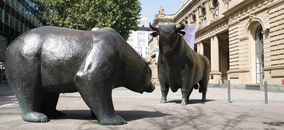 Bulle und Bär Börse Frankfurt